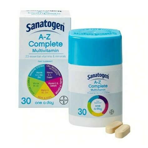 Sanatogen A Z Complete Multivitamin Minerals Tablets S Immune System