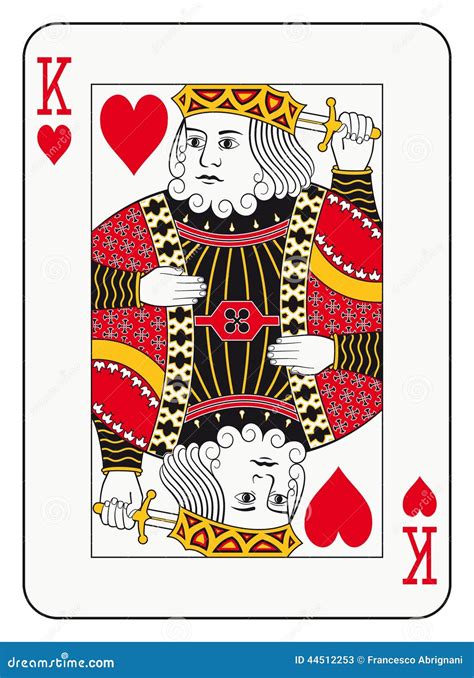 King Of Hearts Stock Vector Image 44512253