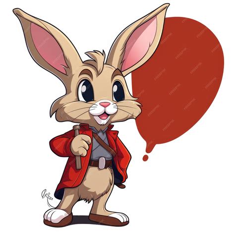 Personnage De Dessin Animé Bugs Bunny Looney Tunes Ia Générative