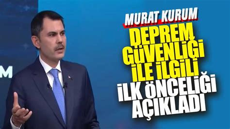 Murat Kurum Deprem G Venli Iyle Ilgili Ilk Nceli I A Klad