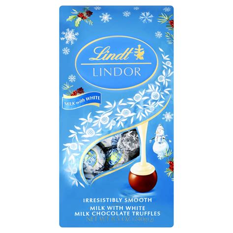 Lindt Lindor Milk With White Chocolate Holiday Truffles Shop Candy At