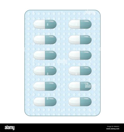 Tablets In A Blister Icon Cartoon Style Stock Vector Image And Art Alamy