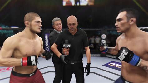 Khabib Nurmagomedov Vs Tony Ferguson EA Sports UFC 3 CPU Vs CPU