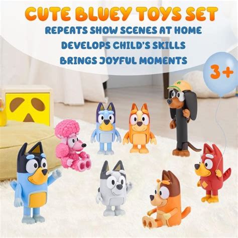 Bluey Set Figuras Familia Y Amigos Colombia