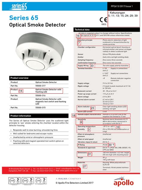 Apollo Smoke Detector Ev 1 Pdf Diode Smoke