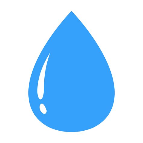 Blue Water Drop For Symbol Design Png