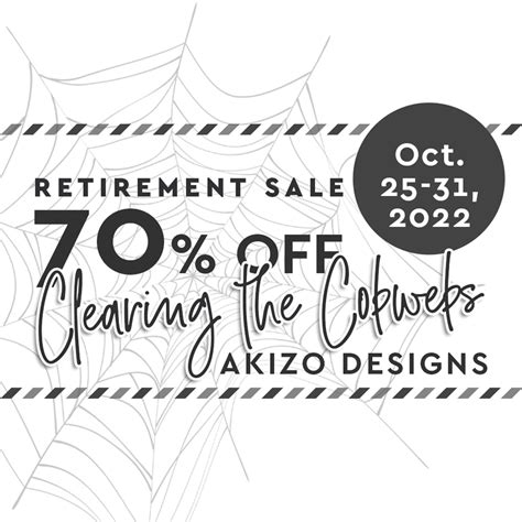 Clearing The Cobwebs 70 Retirement Sale 2022 Templates Akizo