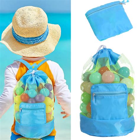 Bolsa De Malla Plegable Para Playa Para Ni Os Bolsa De Almacenamiento