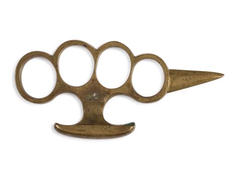 Brass Knuckles With Spikes And Blade