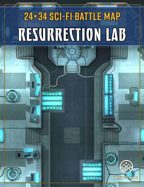 Resurrection Lab Sci Fi Battlemap Miska S Maps Miska S Sci Fi