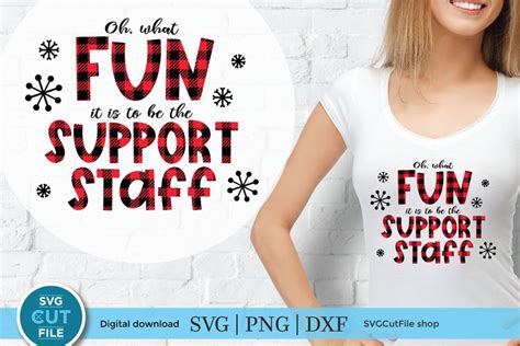 Christmas Support Staff Svg