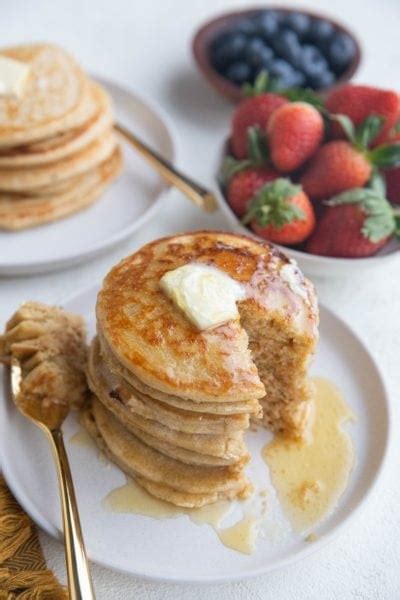 Oatmeal Protein Pancakes - The Roasted Root