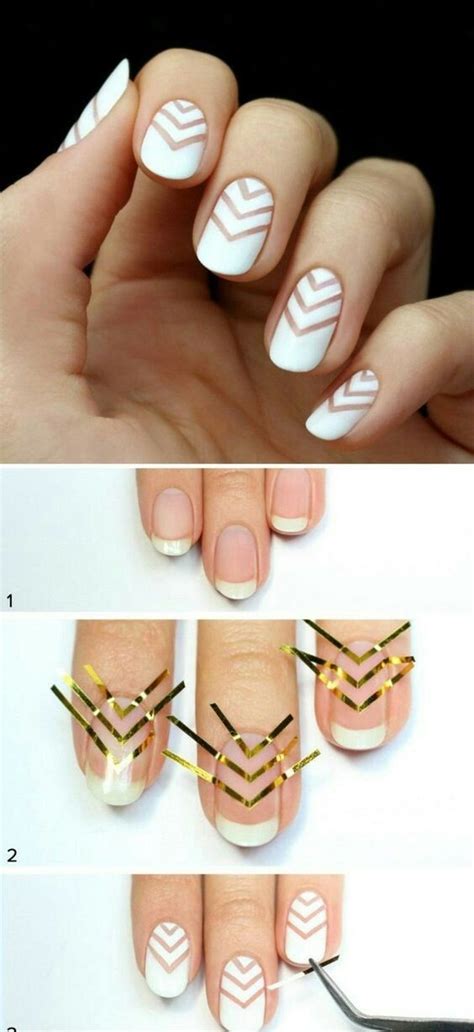 Cute Easy Nail Designs Using Tape