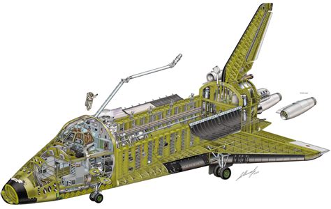 Space Shuttle Buran Cutaway Drawing in High quality