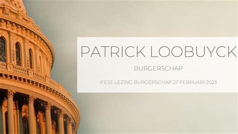 Patrick Loobuyck Burgerschap Youtube