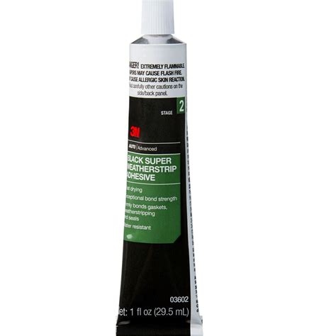 3m Bondo 03602 1oz Tube Black Super Weatherstrip Gasket Adhesive Glue 2