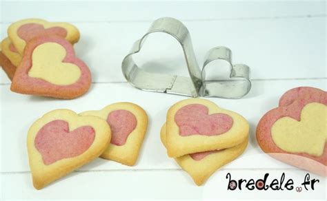 Sabl S Coeurs Bicolores Petits Biscuits Bicolores Bredele Fr