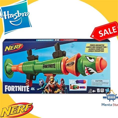 Jual Nerf Fortnite Rl Blaster Fires Foam Rockets Bazooka Hasbro Epic