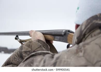 Hunter Aiming Rifle Stock Photo Edit Now 599905547