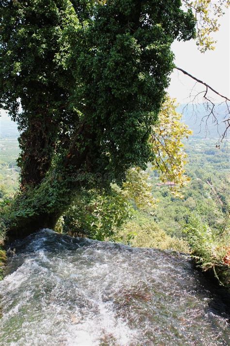 Great Waterfalls And Waterfall Park Of Edessa Greece Stock Photo