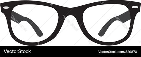 Glasses Ray Ban Royalty Free Vector Image Vectorstock