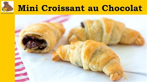 Mini Croissant Au Chocolat Recette Rapide Et Facile Youtube