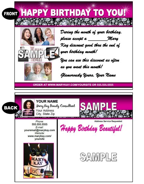 Customer Birthday Postcard
