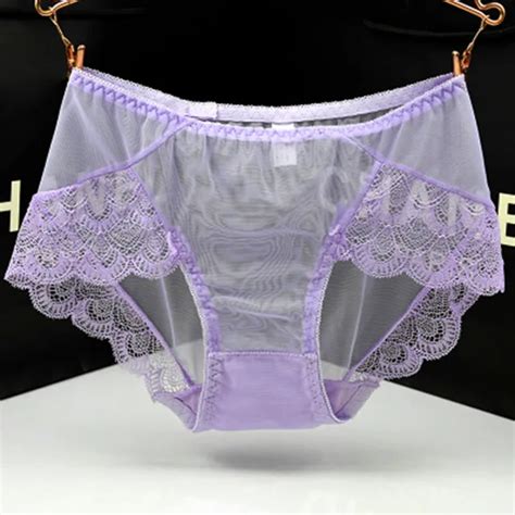 Plus Size L Xl Xxl Women S Sexy Lace Panties Seamless Breathable Female