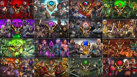 Kombat League All Skins S1 S16 Showcase Tier List By Me Mortal