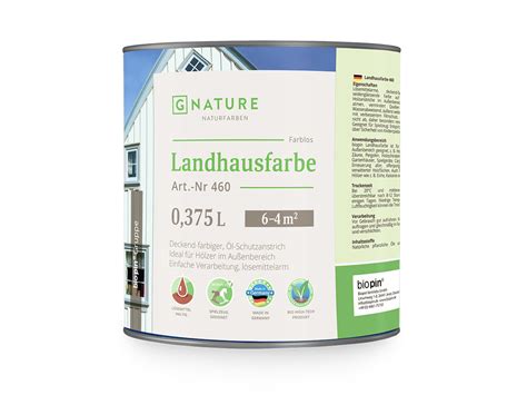 GNature Landhausfarbe : укрывная краска для дерева купить в Москве