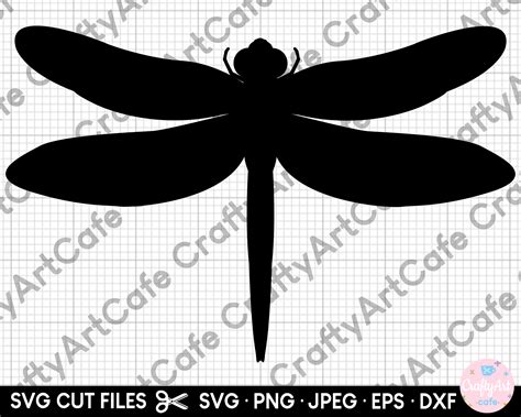 Dragonfly Silhouette Svg Dragonfly Silhouette Png Dragonfly Cut File