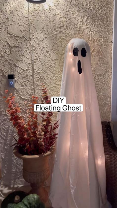 Diy Floating Ghost Halloween Decor Diy Halloween Decor Ghost Crafts Easy Hall… Halloween