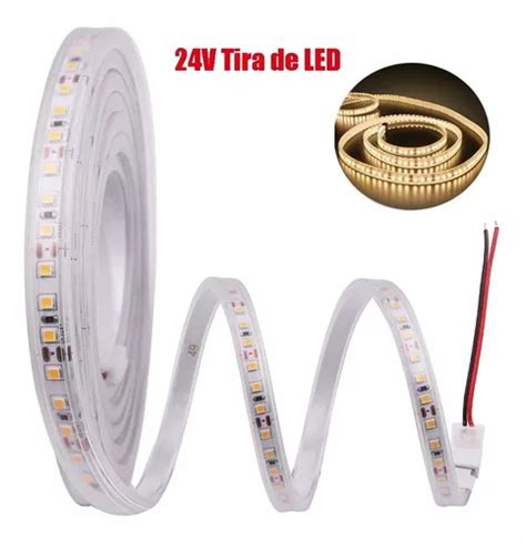 24v 5m Led Tira De Luz 2835 120led M Ip67 Tiras Impermeables Color De