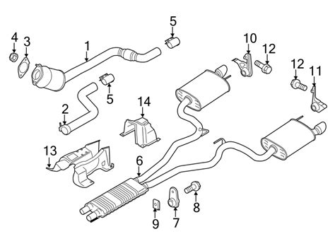 Exhaust System Diagram Mustang Gt Ford Mustang Exhaust Muffl