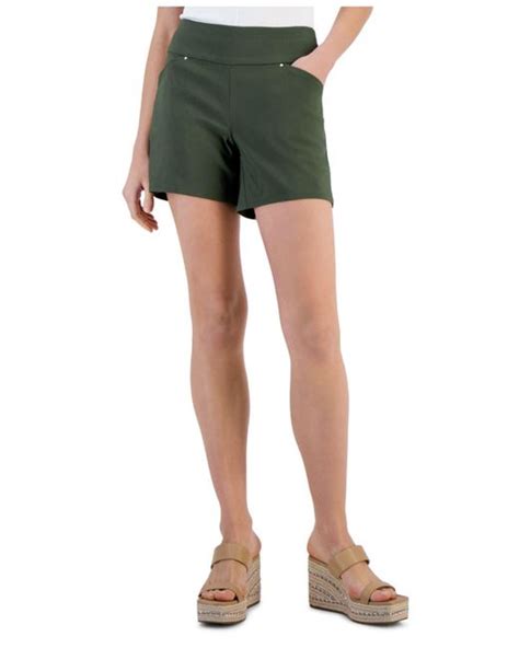 Inc International Concepts Curvy Mid Rise Pull On Shorts Created For