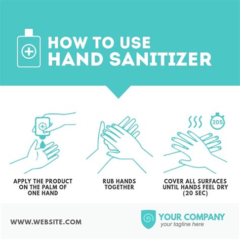 Copy Of How To Use Hand Sanitizer Postermywall