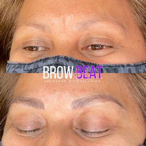 Before And After 2021 BrowBeat Studio Dallas Advanced Eyebrow