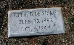 Ettie Belle Johnsey Dearing 1882 1944 Mémorial Find a Grave