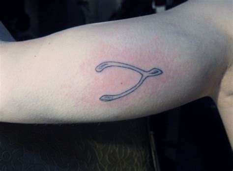 Wishbone Tattoos Designs Ideas And Meaning Tattoos For You