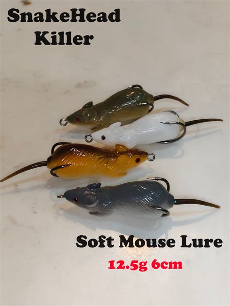 Sl Soft Mouse Lure Snakehead Killer Topwater Fishing Lures Ikan