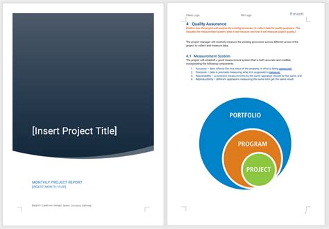 Program Management Plan Template (Word, Excel)