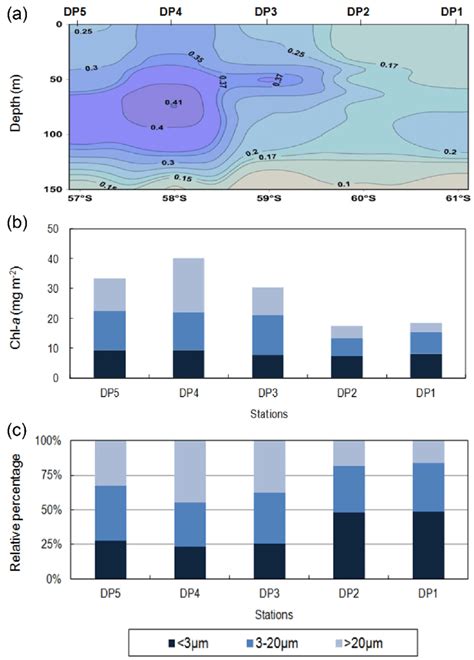 Distribution Of Chlorophyll A Concentration Along The 65°w Transect Download Scientific