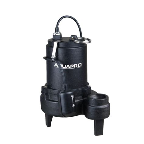 Aquapro 34 Hp Sewage Pump With Piggyback Tethered Float Switch 41051 3