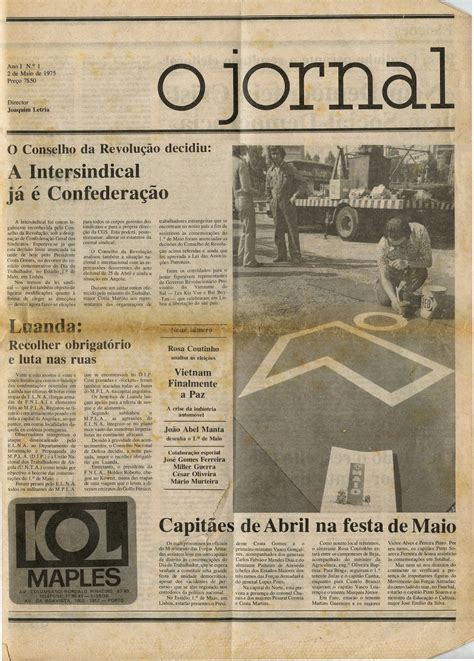 Portadaloja H Quarenta Anos Menos Um Surgiu O Jornal Junte Se