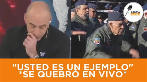 EL PELADO TREBUCQ SE QUEBRÓ EN VIVO POR LA MARCHA DE UNA VETERANO DE