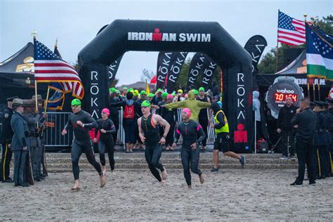 IRONMAN 70 3 Draws Thousands To Jones Beach Despite Tough Weather