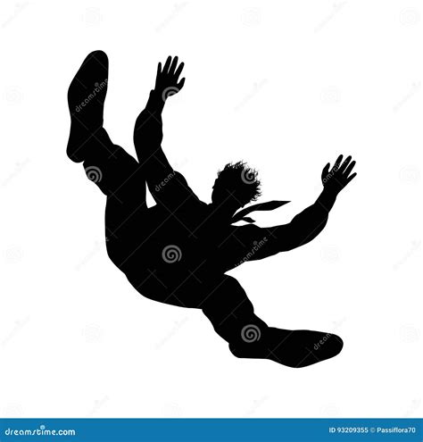 Illustration Of Falling Man Stock Vector Illustration Of Precipitate