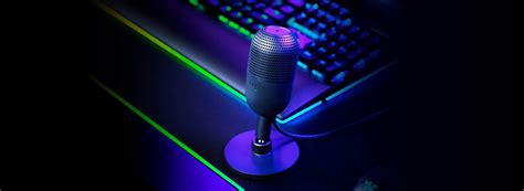 ไมโครโฟน Razer Gaming Microphone รน Seiren V3 Mini ชมพ