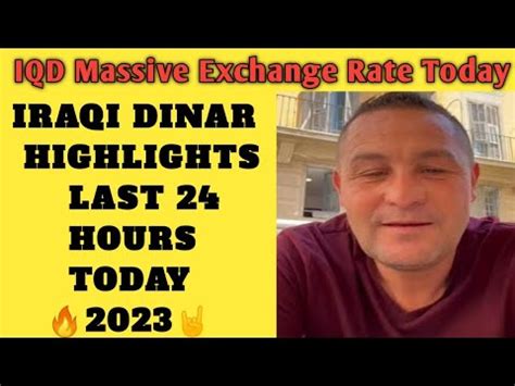 Iraqi Dinar Last 24 Hours Latest Highlights Today By Nader From The