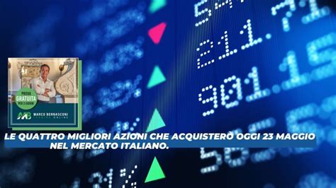 Le quattro migliori azioni che acquisterò oggi 23 Maggio nel mercato